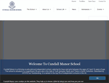 Tablet Screenshot of cundallmanorschool.com